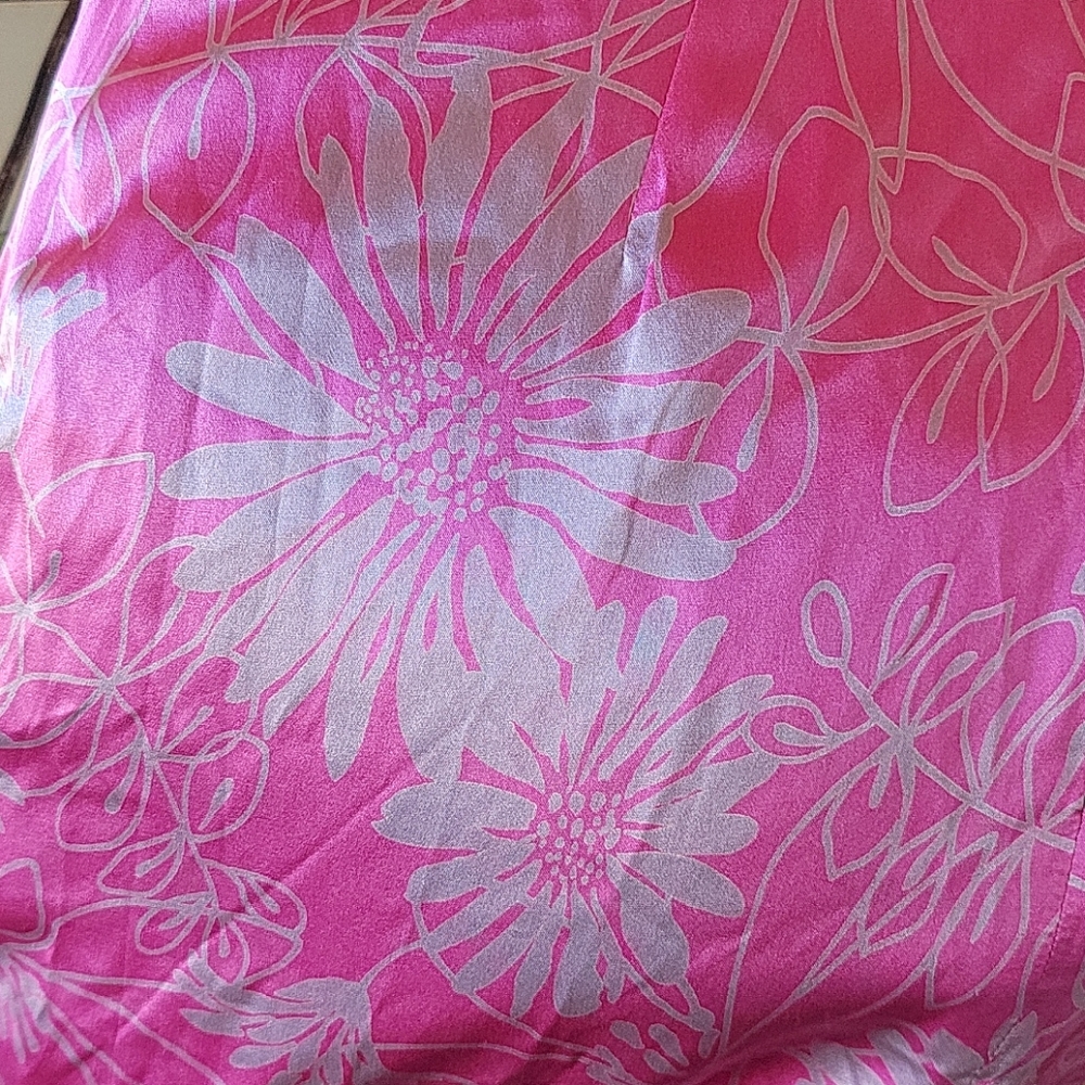 Express Silk Summery Floral Skirt sz 5 6